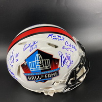 HOF - Multi Signed Authentic HOF Speed Helmet Signed by over 12 Players ...