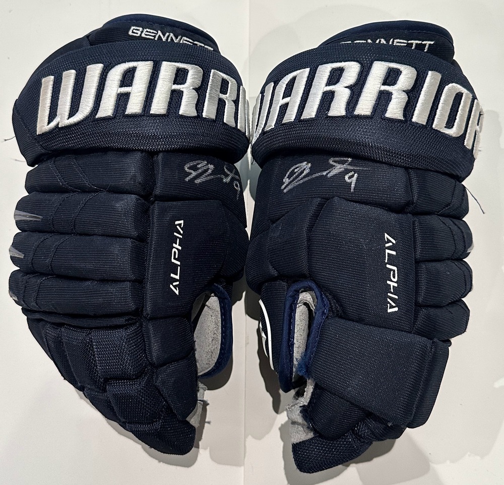 #9 Sam Bennett Game Used Gloves - Florida Panthers