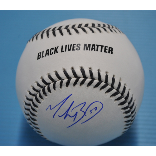 MLB Opening Day Auction Supporting The Players Alliance - Autographed Black Lives Matters Baseball - Mookie Betts