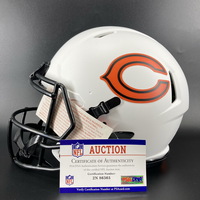 NFL - Bears Velus Jones signed lunar eclipse helmet