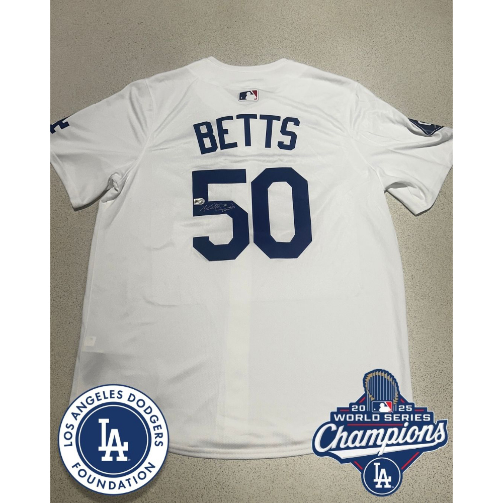 Mookie Betts MLB Authenticated Autographed 2026 Dodgerfest Worn