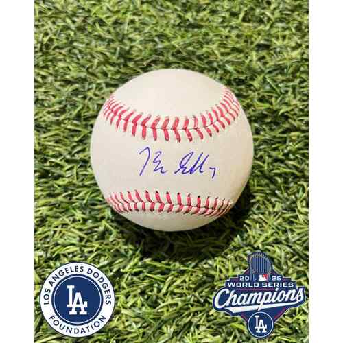 Blake Snell Autographed 2025 World Series Logo Baseball | MLB Auctions