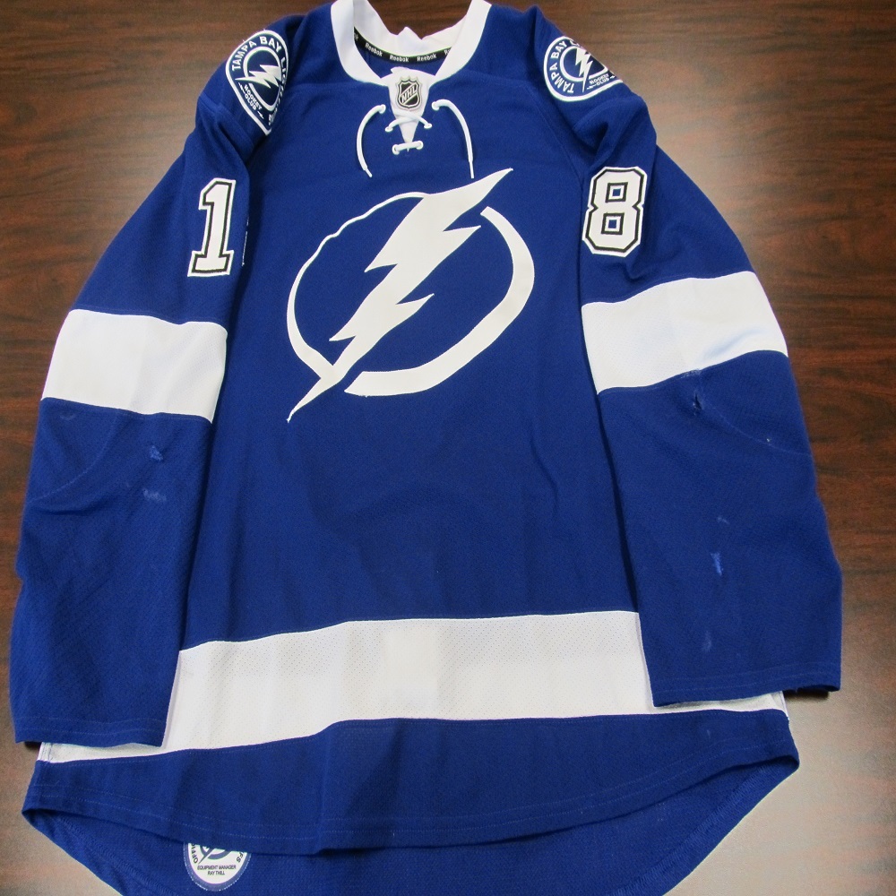 Ondrej Palat Signed Blue 201415 Regular Season Game Worn Jersey
