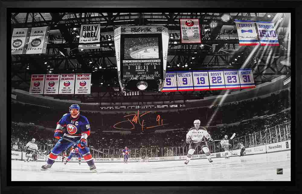 John Tavares - Signed and Framed 20x29 New York Islanders vs Capitals Canvas