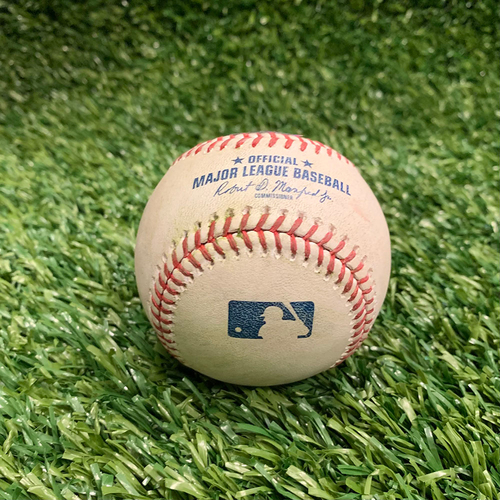 Minnesota Twins: 2019 Game-used baseball - P: Kyle Gibson, H: Shohei Ohtani RBI single on a ground ball to CF Byron Buxton, Top 6 - 5/14/2019 vs Minnesota Twins. **Ohtani Career Hit #101**