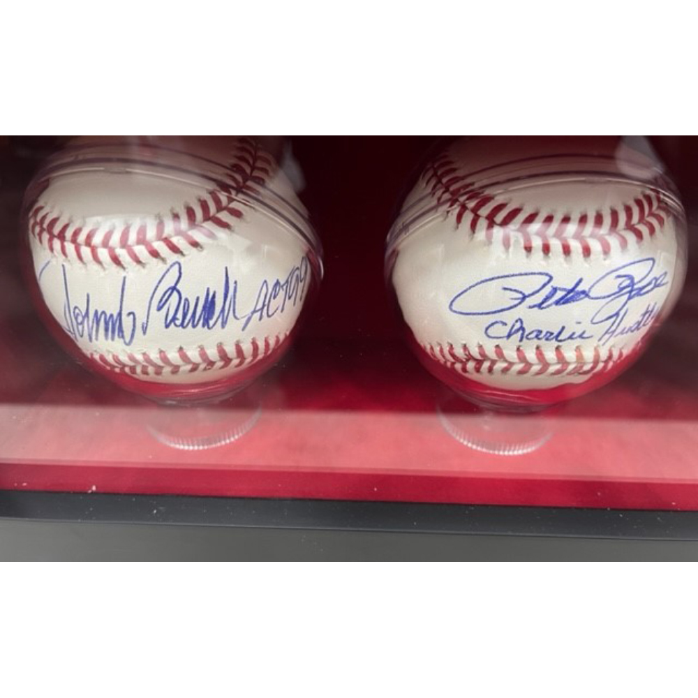 Big Red Machine 9 Ball Set - Autographed with Inscriptions and WS