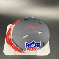 NFL -Patriots Christian Gonzalez Signed NFL Shield Mini Helmet