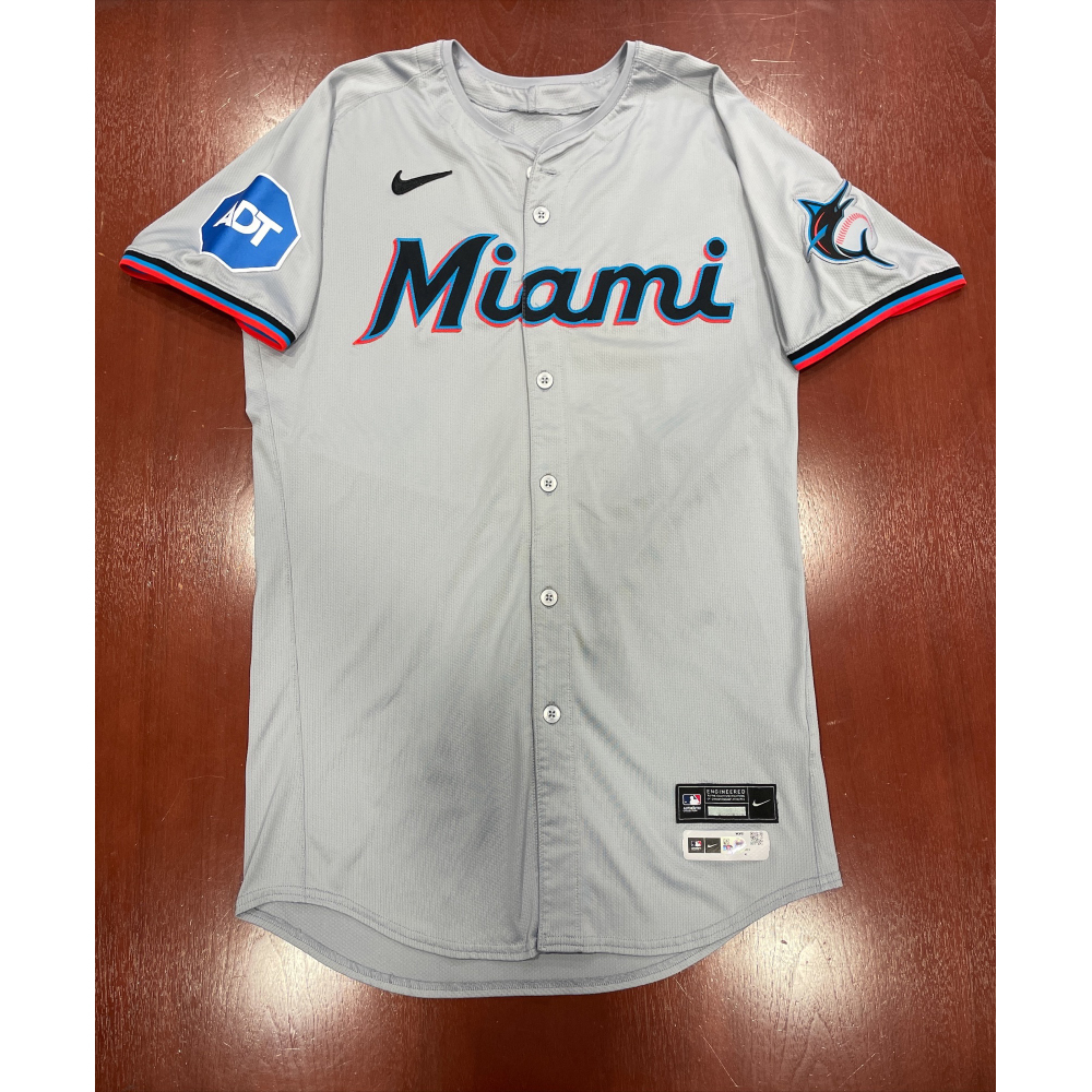 2025 Miami Marlins Auction: Xavier Edwards Game-Used Road