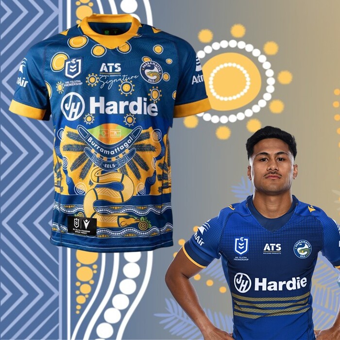 Photo of Joash Papalii #1 2025 Parramatta Eels Indigenous Jersey