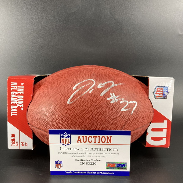 NFL - Patriots JC Jackson Signed Authentic Football