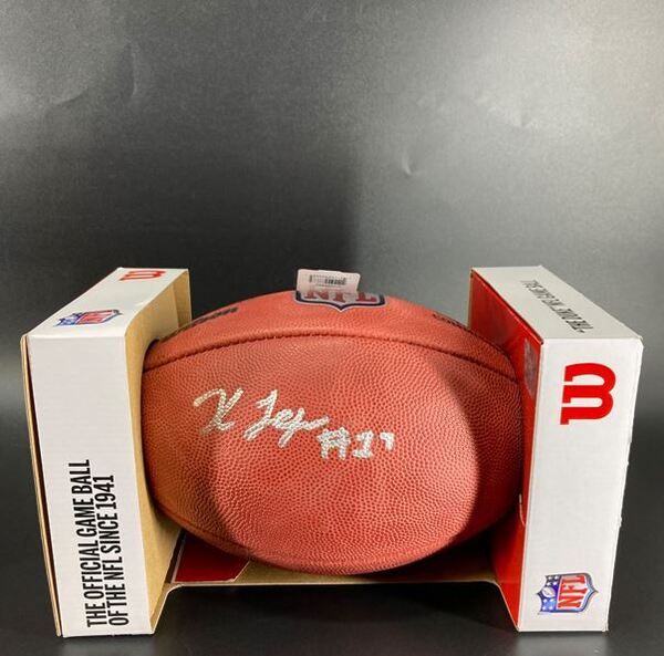 NFL - Panthers Xavier Legette Signed Authentic Football