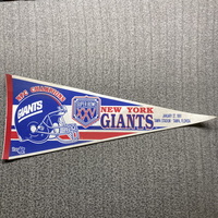 SUPER BOWL - 25 - XXV - GIANTS PENNANT