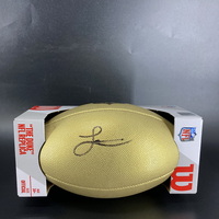 NFL - Colts Laiatu Latu Signed Gold Composite Football