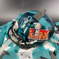 Eagles - Jalen Hurts Signed Commemorative Super Bowl LIX Mini Helmet Wit...