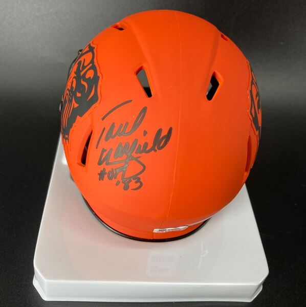 HOF - Browns Paul Warfield Signed Rave Mini Helmet