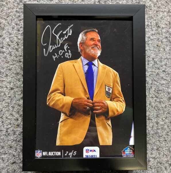 HOF - Chargers Dan Fouts NFL Auction Exclusive Signed 5x7 Photo Individu...