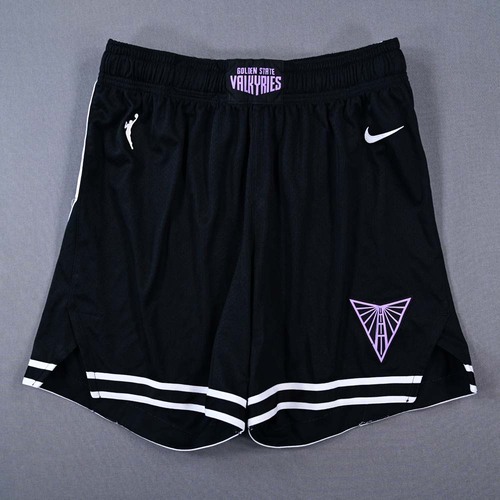 Image of Hayes, Tiffany - Golden State Valkyries - Game-Issued Black Explorer Edition Shorts - 2025 WNBA Season