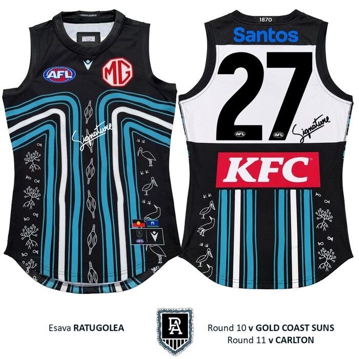 Photo of Esava Ratugolea #27 Yartapuulti 2026 First Nations Home Guernsey