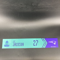 NFL - Patriots JC Jackson Special Edition 2022 Pro Bowl Nameplate 2 of 3