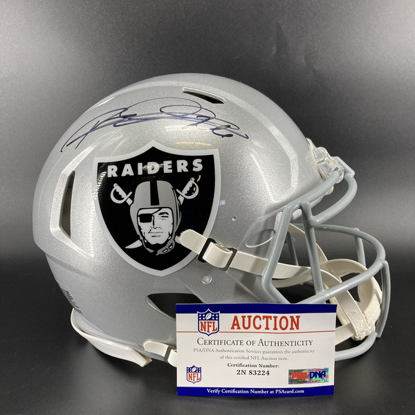 NFL - Raiders Rod Woodson Signed Authentic Speed Helmet