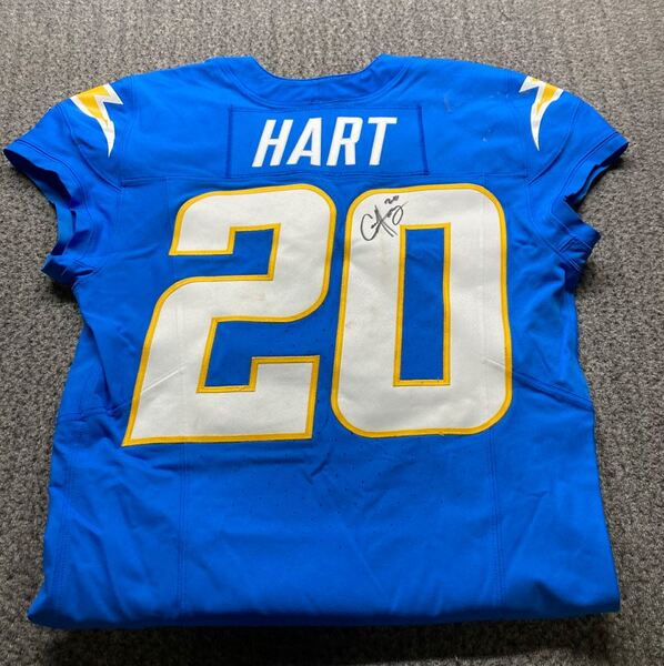 Crucial Catch - Chargers Cam Hart Signed Game Worn Jersey (10/5/2025) Si...