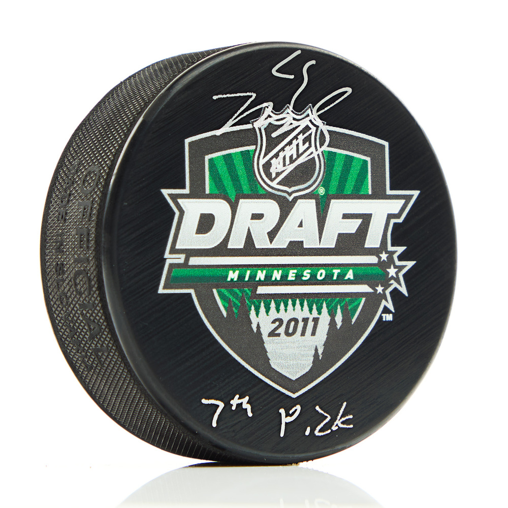 Mark Scheifele Signed 2011 NHL Entry Draft Puck with 7th Pick Note