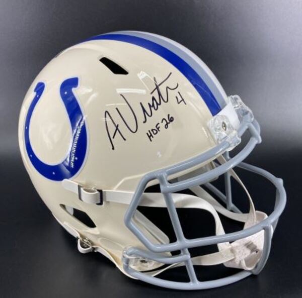 Legends - Colts Adam Vinatieri Signed Replica Retro Helmet