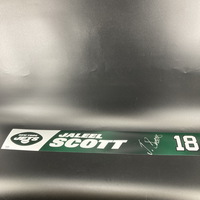 Jets - Jaleel Scott Signed Locker Name Plate