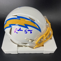 NFL - Chargers Rashawn Slater Signed Mini Helmet