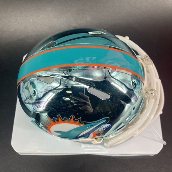 Dolphins - Kiko Alonso Signed Chrome Mini Helmet