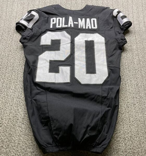 STS - Raiders Isaiah Pola-Mao Game Used Jersey (11/24/24) Size 42 with 6...