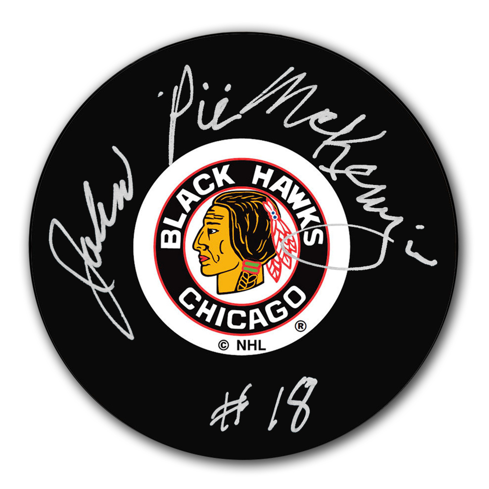 John McKenzie Chicago Blackhawks Autographed Puck