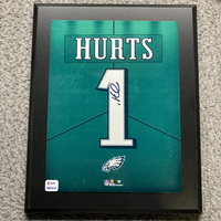 NFL - Eagles Jalen Hurts Signed Jersey Number Plaque