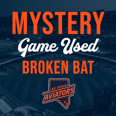 Las Vegas Aviators Mystery Game Used Broken Bat