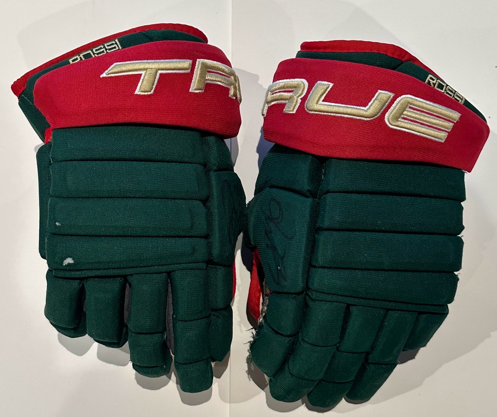 #23 Marco Rossi Game Used Gloves - Minnesota Wild