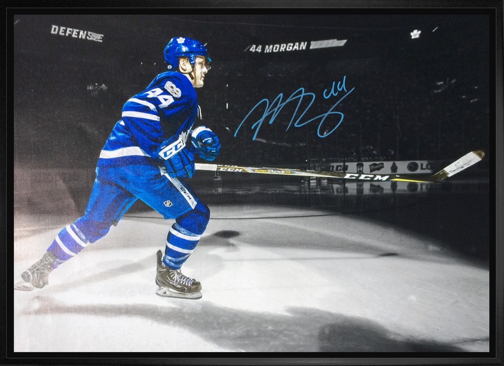 Morgan Rielly - Signed 20x29 Framed Canvas Maple Leafs Spotlight-H