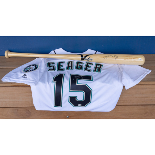 Charity Night: Kyle Seager Autographed Jersey & Bat
