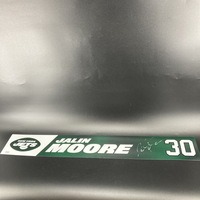 Jets - Jalin Moore Signed Locker Name Plate