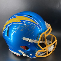 NFL - Chargers Ladd McConkey Signed Authentic Flash Speed Helmet