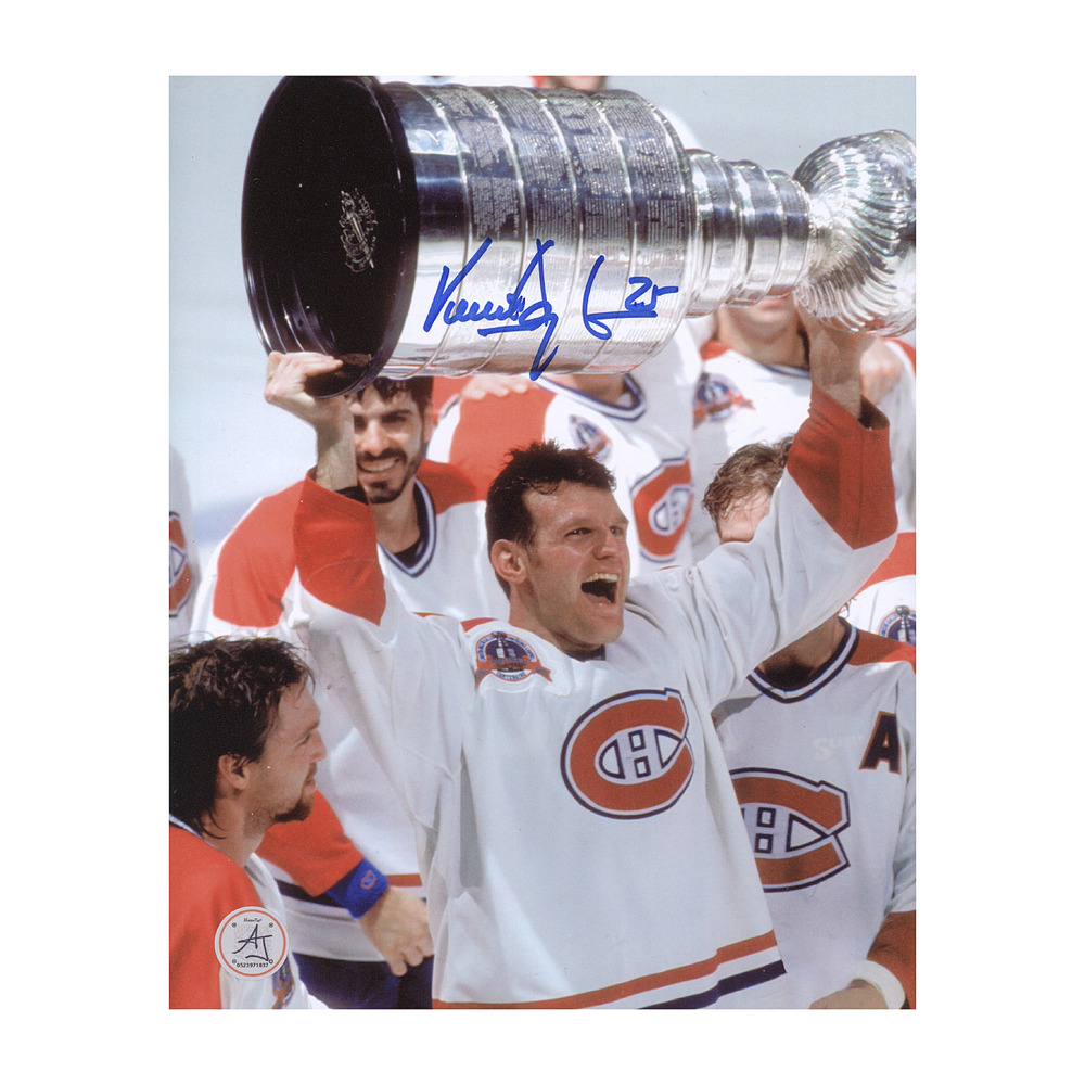 Vincent Damphousse Signed Montreal Canadiens 1993 Stanley Cup 8x10 Photo