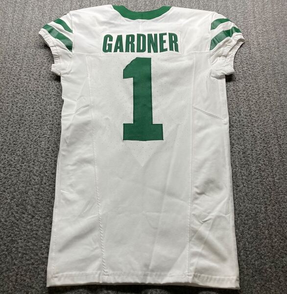Crucial Catch - Jets Sauce Gardner Game Issued Jersey Size 38