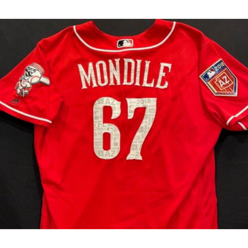 MONDILE -- Authentic Reds Jersey -- $1 Jersey Auction -- $5 Shipping -- Size 48 (Not MLB Authenticated)