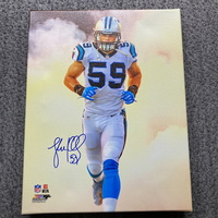 Panthers - Luke Kuechley Signed 11x 14 Canvas