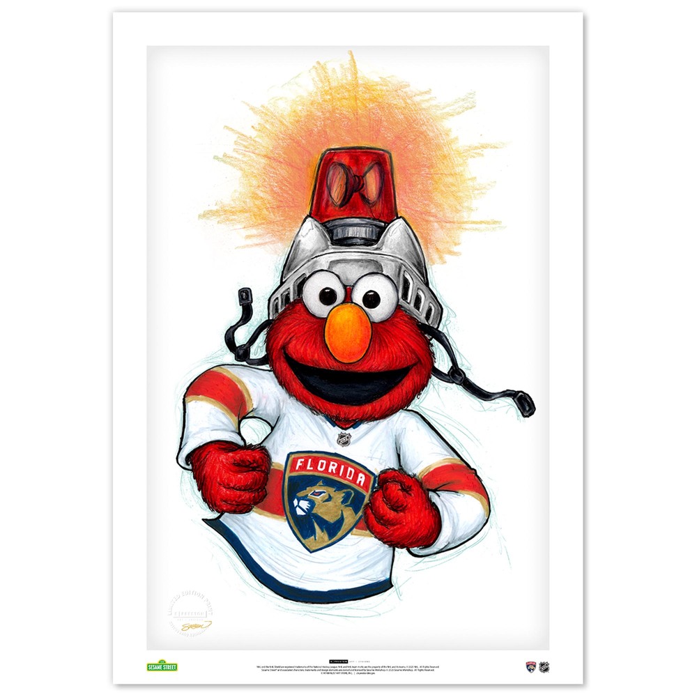 Elmo Loves Goals! x Florida Panthers Limited Edition Print by S. Preston
