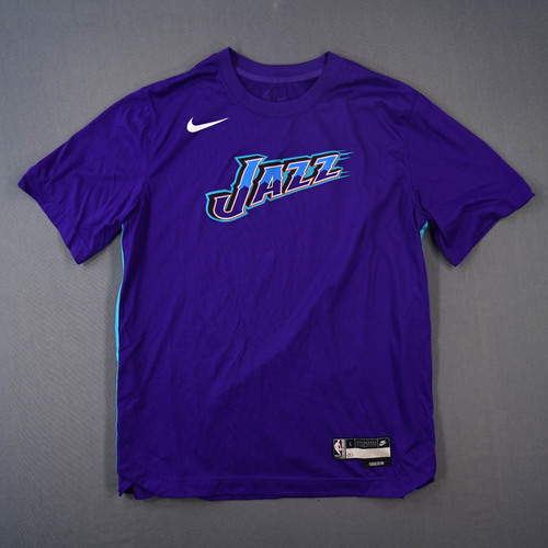 Image of Clarkson, Jordan - Utah Jazz - Game-Issued Classic Edition Short-Sleeved Shooting Shirt - 2022-23 NBA Season