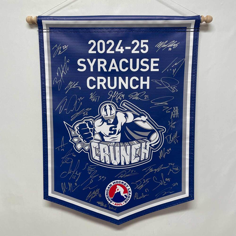 2024-25 Syracuse Crunch Team-Signed Banner