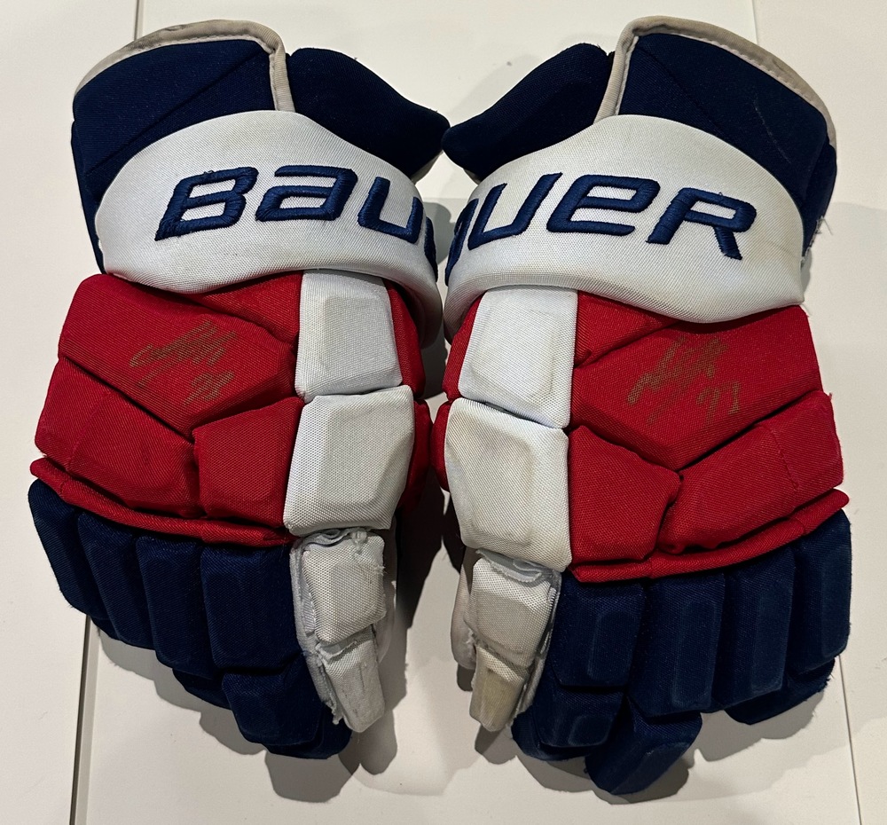 #93 Mika Zibanejad Game Used Gloves - New York Rangers