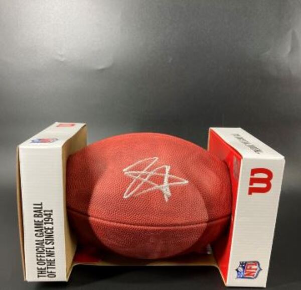 NFL - Titans Tyjae Spears Signed Authentic Football