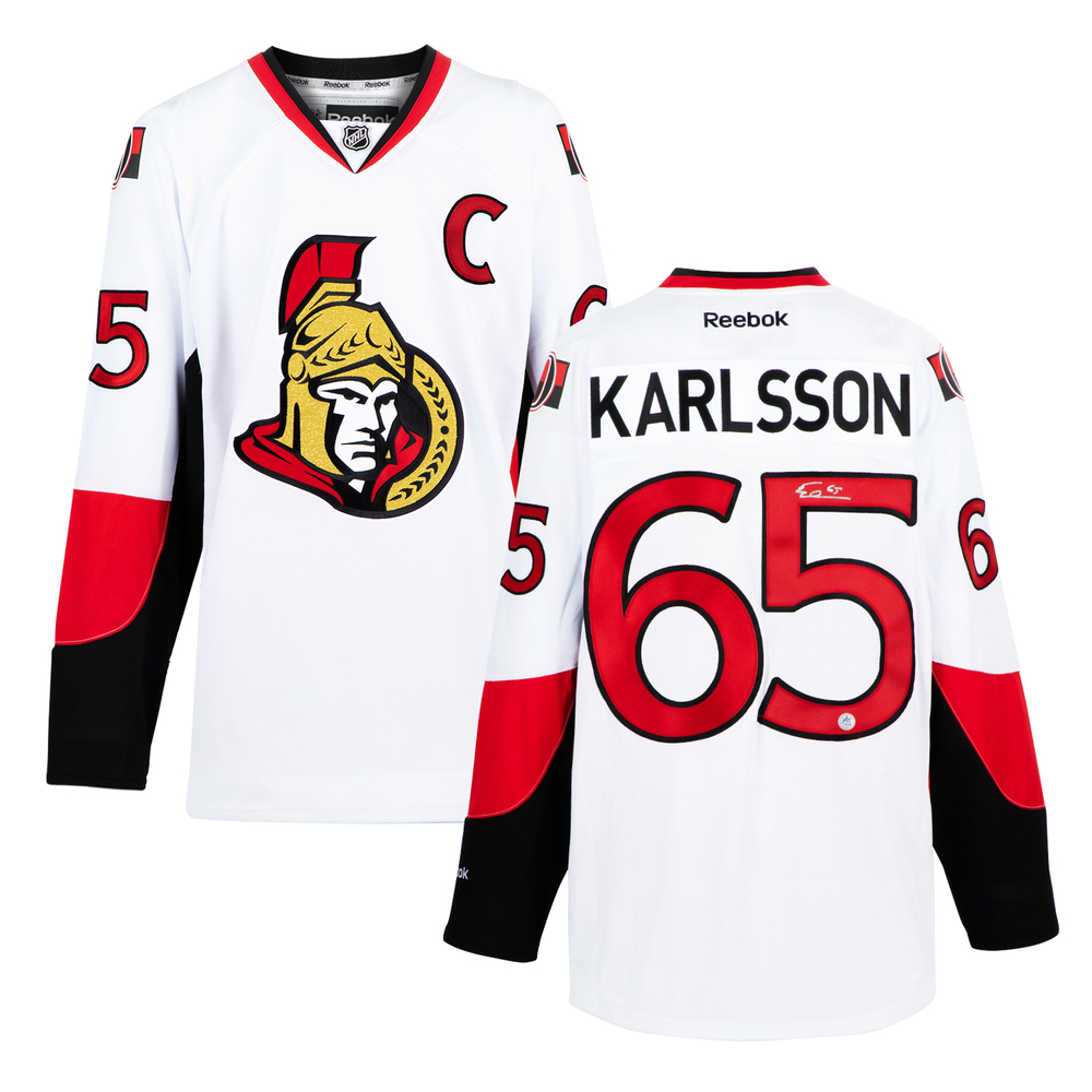 Erik Karlsson Autographed Ottawa Senators Vintage Reebok Jersey