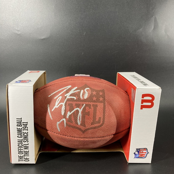 NFL - Colts Peyton Manning Signed Authentic Football with Pro Bowl Logo